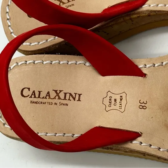 Calaxini Wedge Sandals. Size 8
