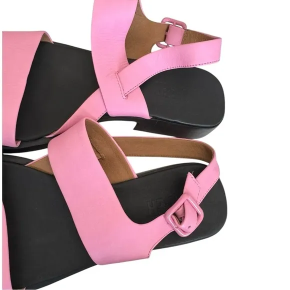 Camper Dana Leather Slingback Sandals - Block Heel