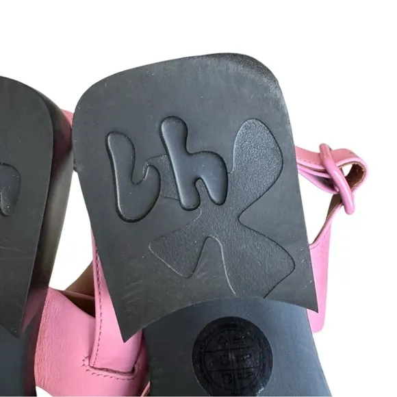 Camper Dana Leather Slingback Sandals - Block Heel