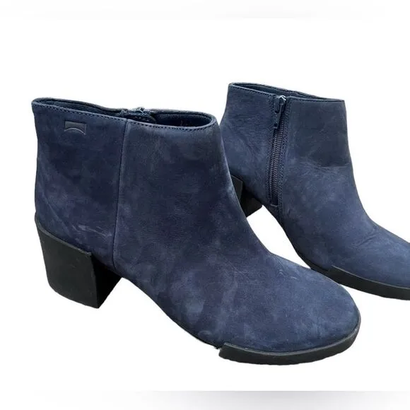 Camper | Lotta Ankle Boots Navy Nubuck Leather 37