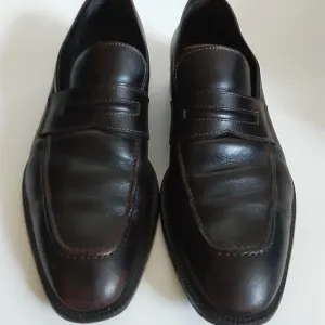 Canali mens leather loafers sz 40