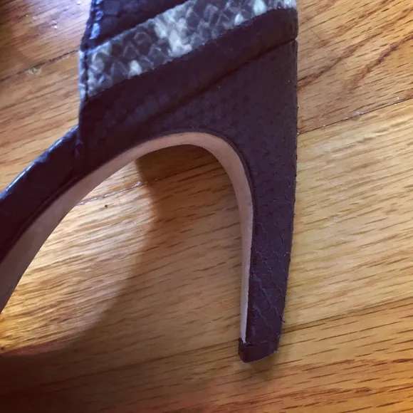 Carolinna Espinosa Snakeskin Slingback Sandals