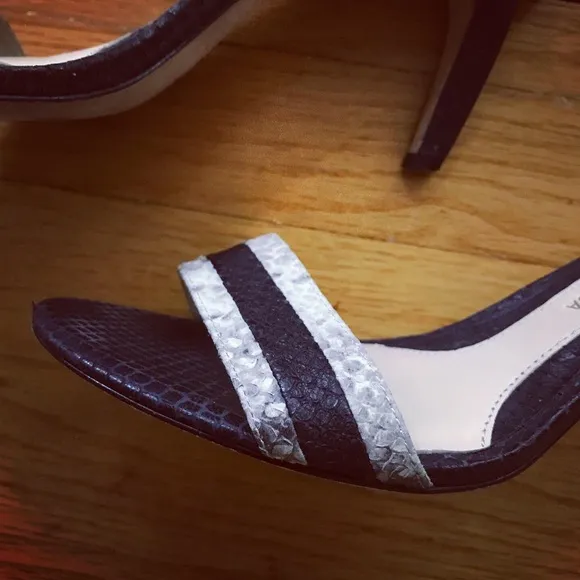 Carolinna Espinosa Snakeskin Slingback Sandals