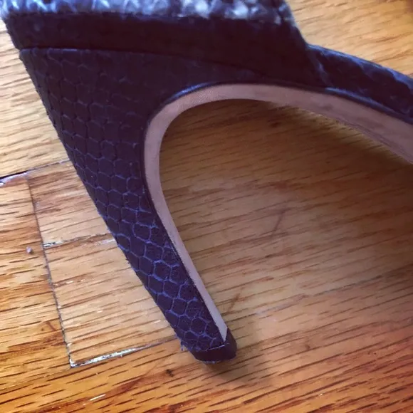 Carolinna Espinosa Snakeskin Slingback Sandals