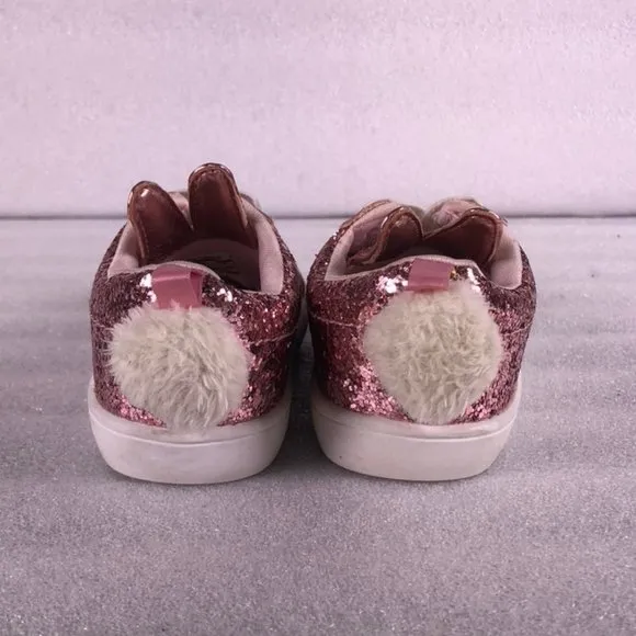 Carter's Pink Sparkly Bunny Shoes