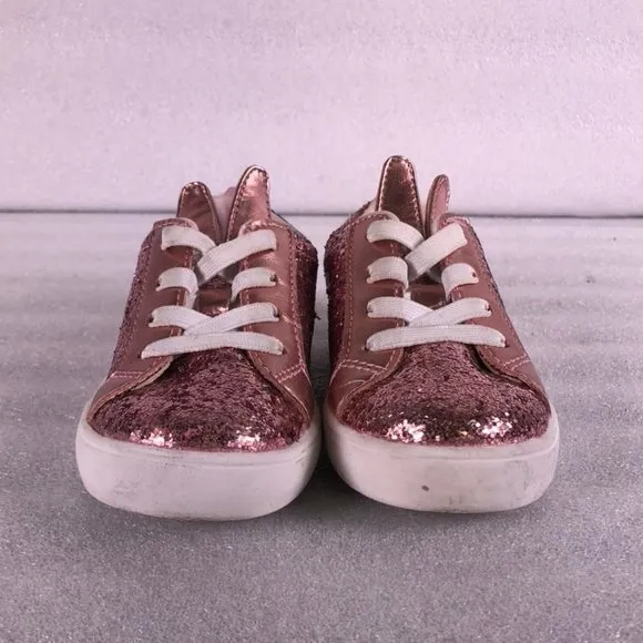 Carter's Pink Sparkly Bunny Shoes