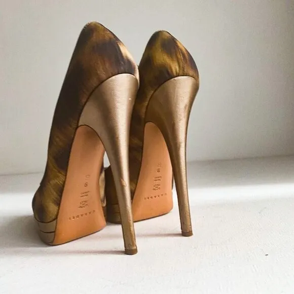 Casadei Animal Print Cheetah Super High Sexy Stiletto Heels 9B