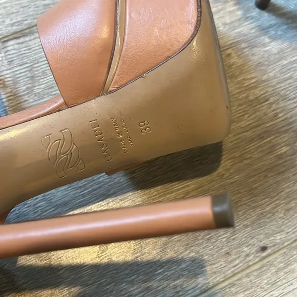 Casadei platform sandals size 9. Tan. Women’s Shoes. Heels. Open Toe. Summer