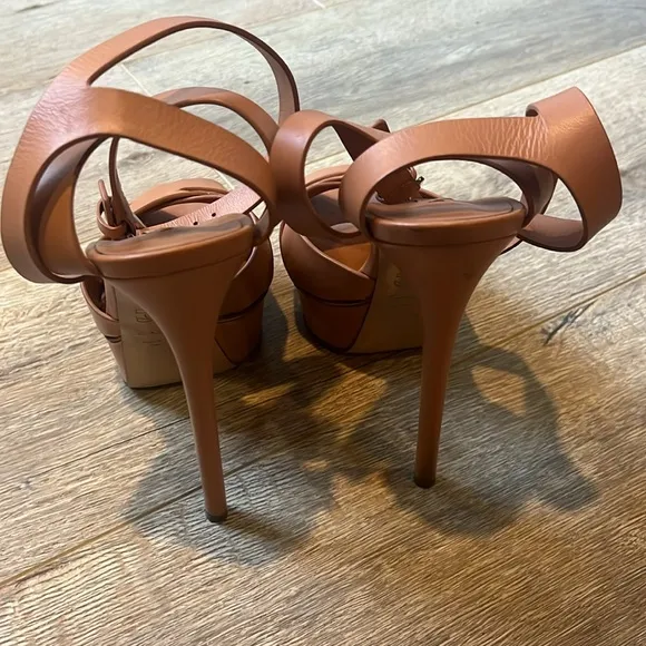 Casadei platform sandals size 9. Tan. Women’s Shoes. Heels. Open Toe. Summer