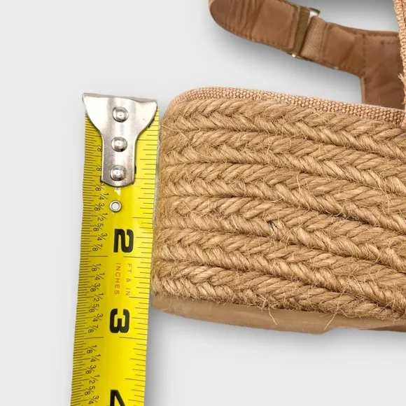 CASTAÑER Camel/Tan Quilu woven espadrille wedge sandals Size 40 - US 10
