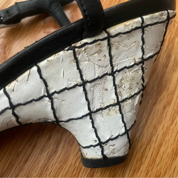 CHANEL Sandals with Wedge Cork Heel