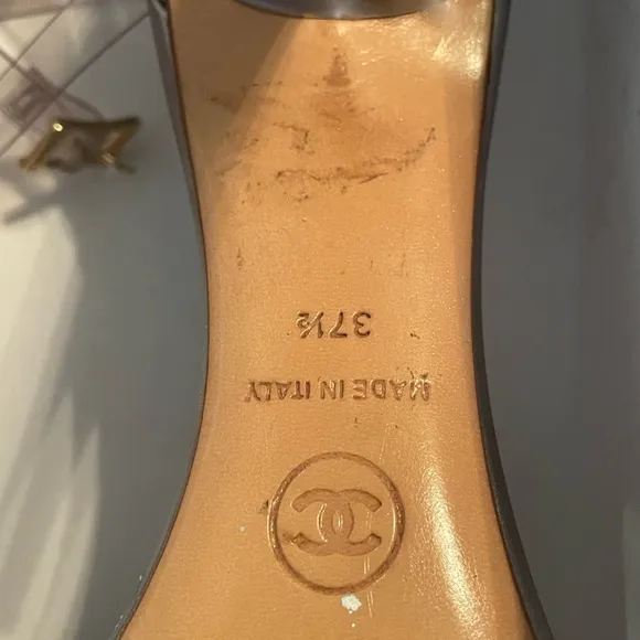 CHANEL Silver Heels