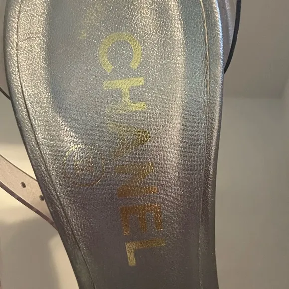 CHANEL Silver Heels