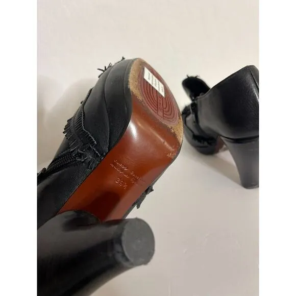 Chie Mihara 35.5 / 6 Leather Pumps Heels Victorian Black Shoes Goth Witchy