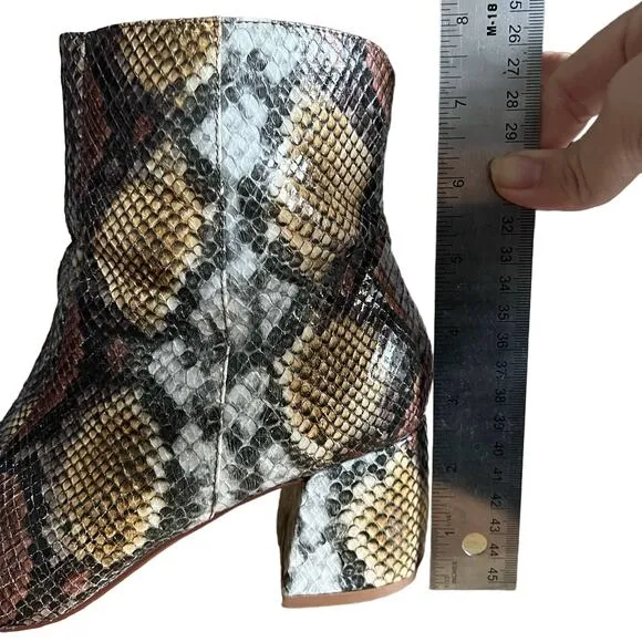 Chinese Laundry Davinna Snakeskin Booties Size 8