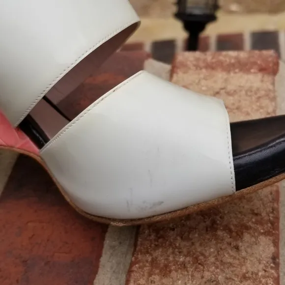 Chloe cut-out heels wedge booties Size 37.5 / 7