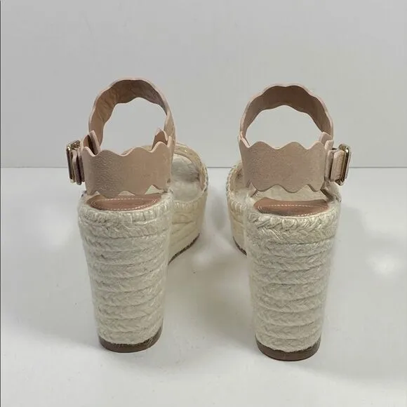Chloe suede Espadrille Platform Wedge Sandals