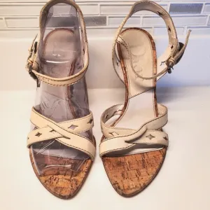Christian Dior Gaucho Wester Wedge Heel Blanc Size 37