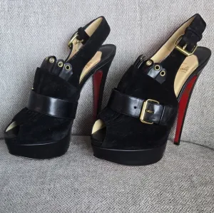 Christian Louboutin Black Heels 37.5