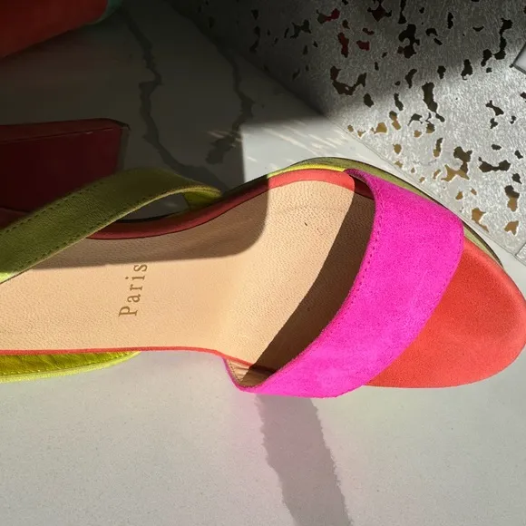 Christian Louboutin colorful &amp; fun platform heels!