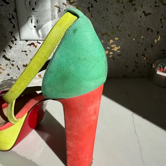 Christian Louboutin colorful &amp; fun platform heels!
