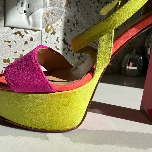 Christian Louboutin colorful &amp; fun platform heels!