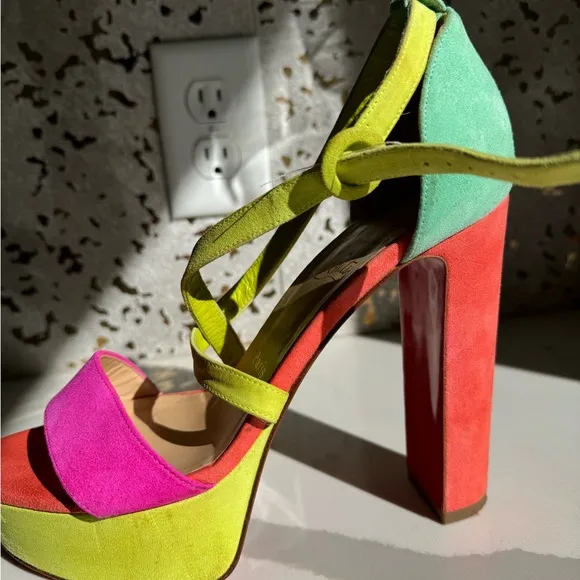 Christian Louboutin colorful &amp; fun platform heels!