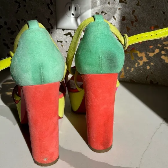 Christian Louboutin colorful &amp; fun platform heels!