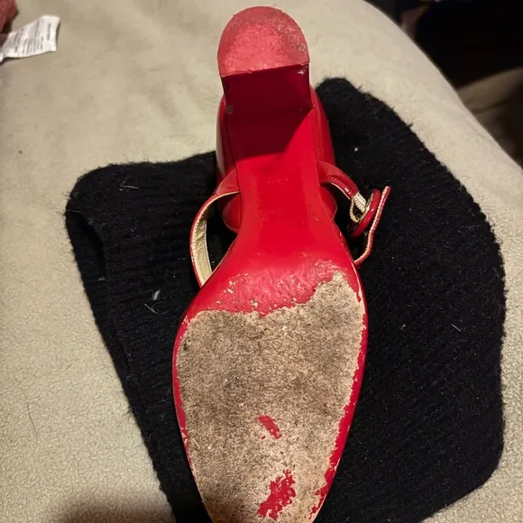 Christian Louboutin Red Miss Kawa Pumps - no longer manufactured