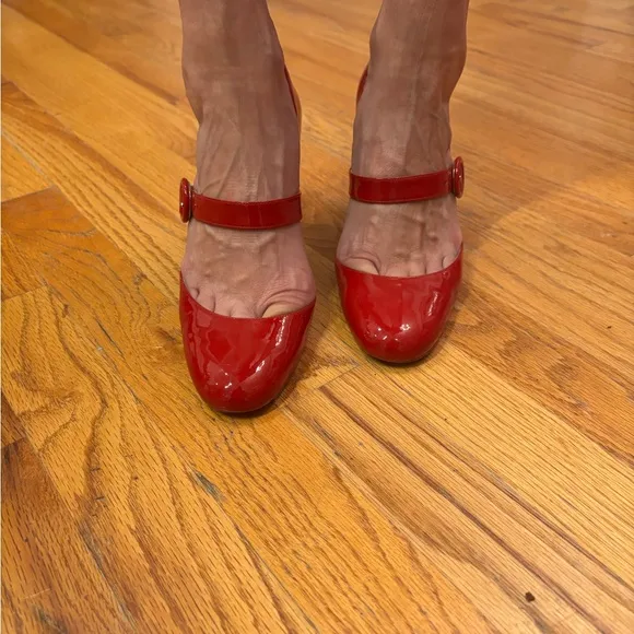 Christian Louboutin Red Miss Kawa Pumps - no longer manufactured
