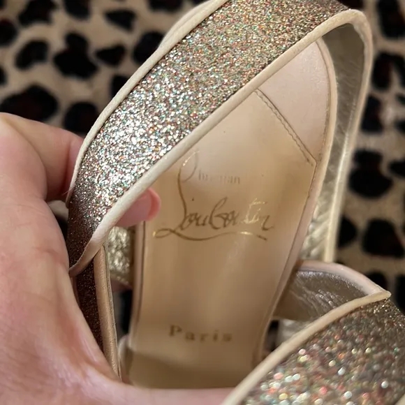 Christian Louboutin sparkle heels