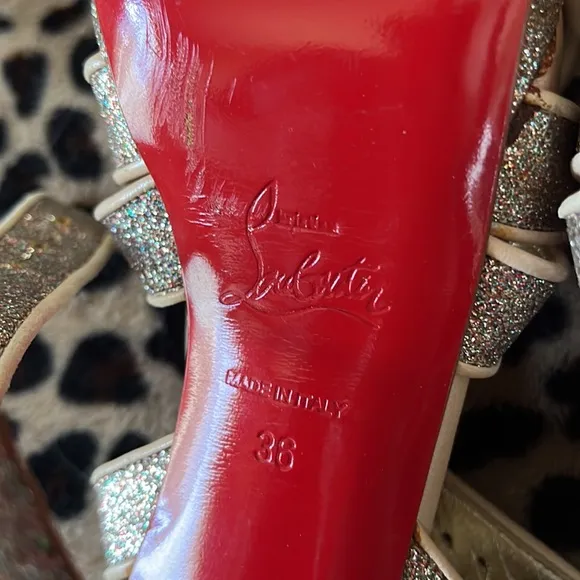 Christian Louboutin sparkle heels
