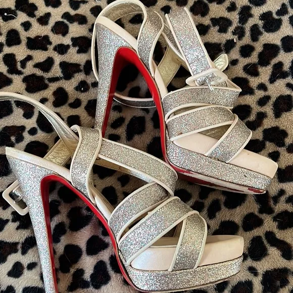 Christian Louboutin sparkle heels