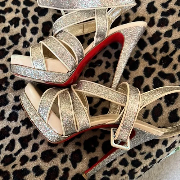 Christian Louboutin sparkle heels