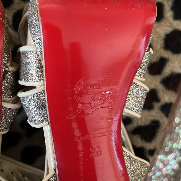 Christian Louboutin sparkle heels
