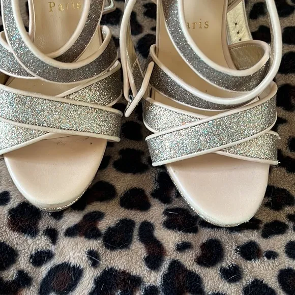 Christian Louboutin sparkle heels