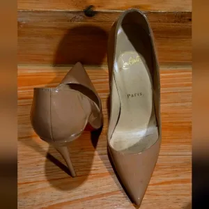 Christian Louboutin Women's Tan Pumps So Kate 120