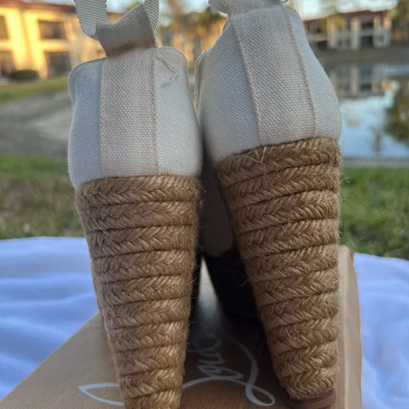 Christian Louboutin Women's White Wedge Shoes