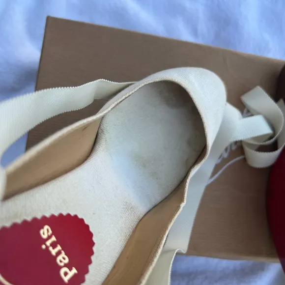 Christian Louboutin Women's White Wedge Shoes