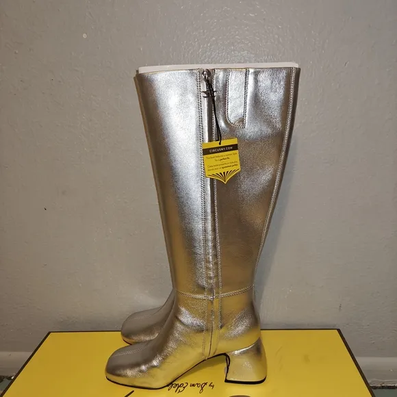 Circus NY By Sam Edelman Women's Oaklyn Wide-Calf Block-Heel Dress Boots Size 6
