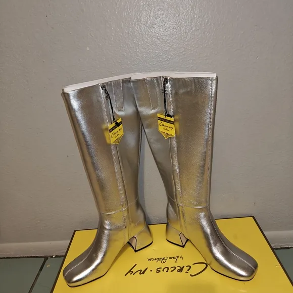 Circus NY By Sam Edelman Women's Oaklyn Wide-Calf Block-Heel Dress Boots Size 6