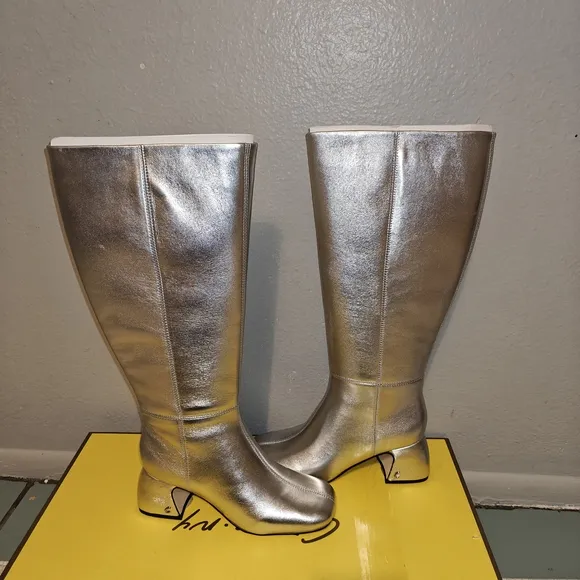 Circus NY By Sam Edelman Women's Oaklyn Wide-Calf Block-Heel Dress Boots Size 6