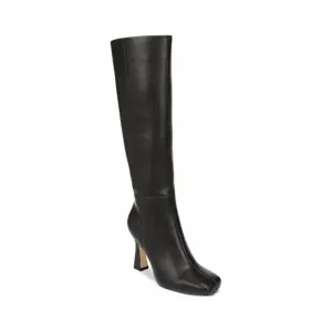 Circus NY Emmy Knee High Boots Square Toe Heel Black Leather Size 9.5