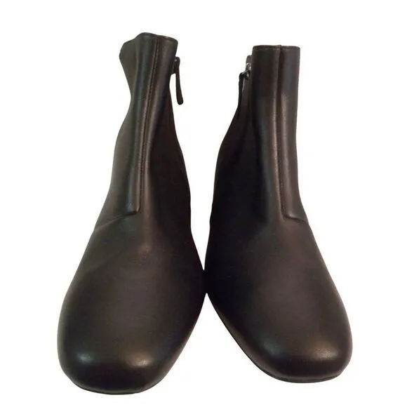Clarks Boots Marilyn Beth Leather Booties Size 8.5 Black