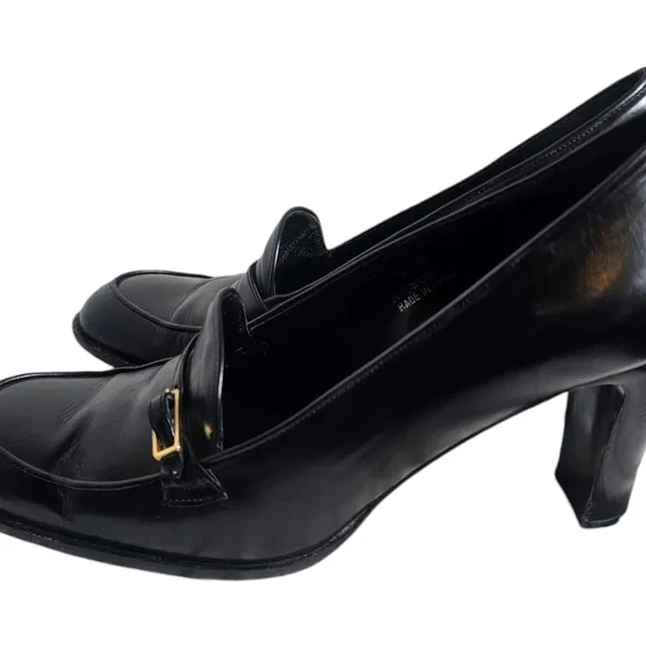 COACH &quot;Kammy&quot; High Heel Pumps Shoes Black US 10 B EU 40 Italy