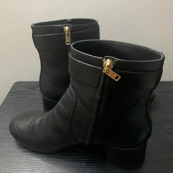 Coach Ankle Block Heel  Boots