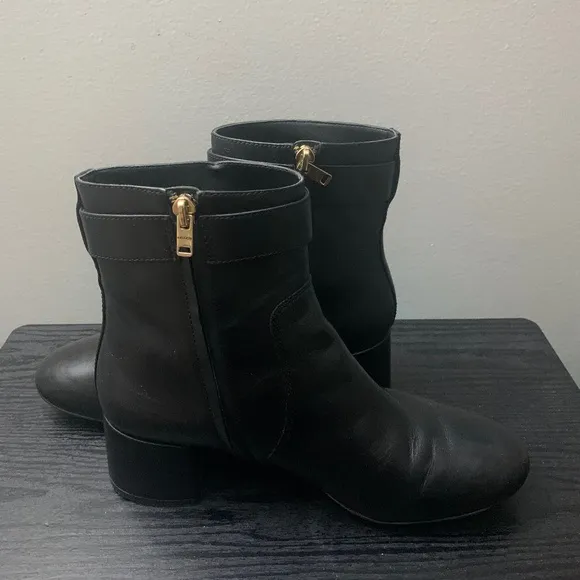 Coach Ankle Block Heel  Boots