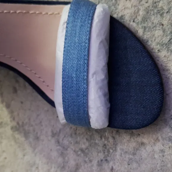 Coach Blue Wedge Sandals