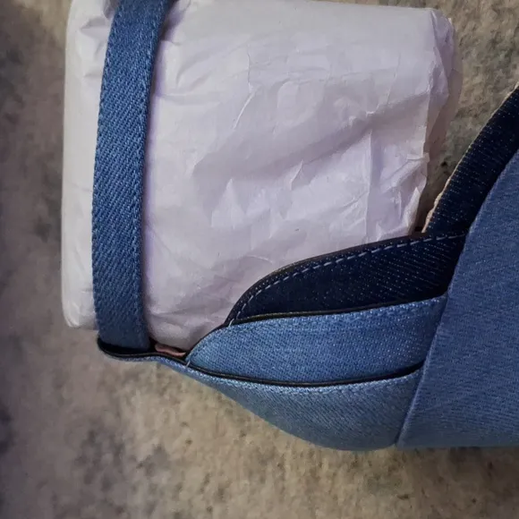 Coach Blue Wedge Sandals