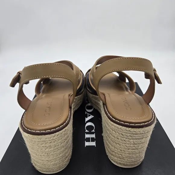 Coach Chambray  Wedge Sandals C9127